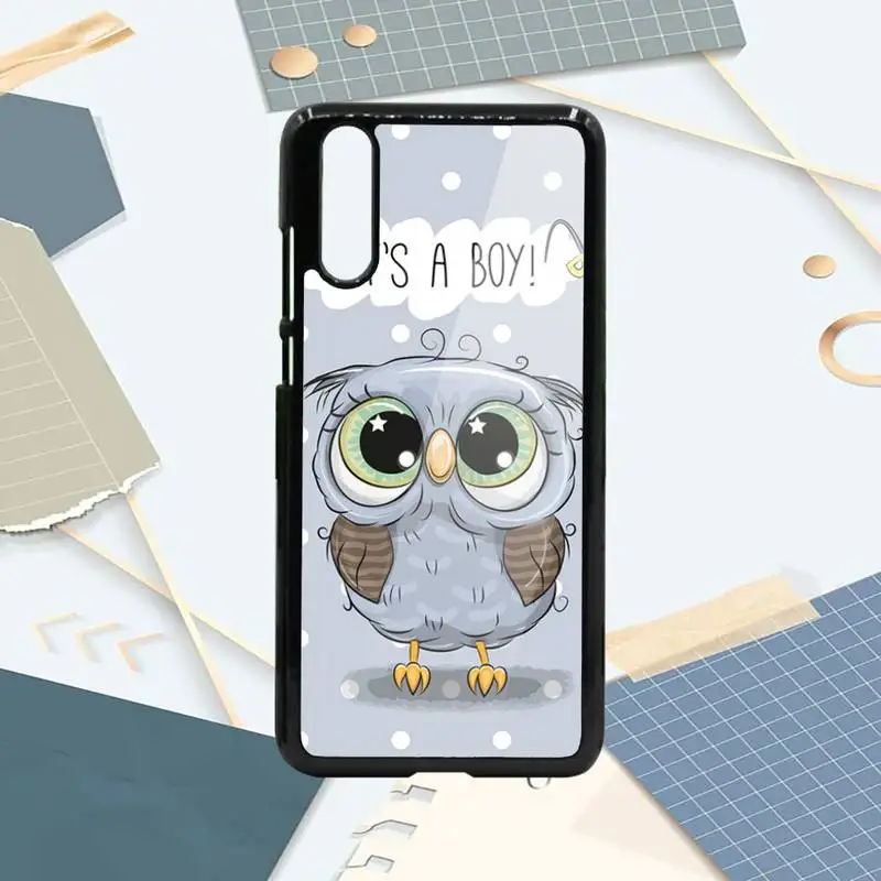 

Baby Cute Owl animal Phone Case PC For Samsung galaxy S note 8 9 20 10 e lite2019 plus pro ultra