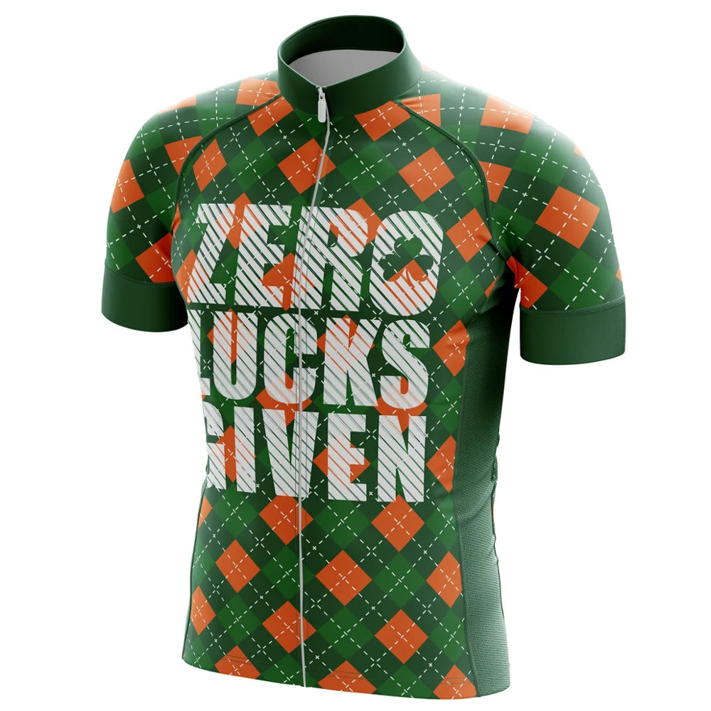 

HIRBGOD 2021 New Men's Bike Shirt Lattice Print Summer Short Sleeve Cycling Jersey Green Breathable Riding Wear,TYZ512-01