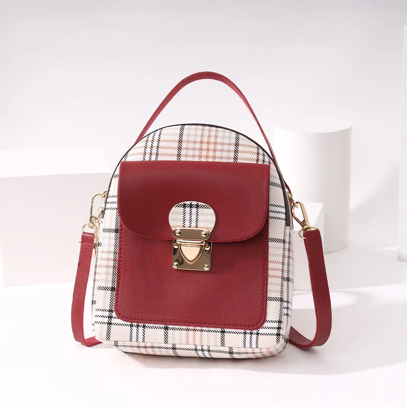 

Fashion Small Backpack Women Soft Leather Shoulder Bags Crossbody Bag New Multi-Function Handbags Female Student Backpack