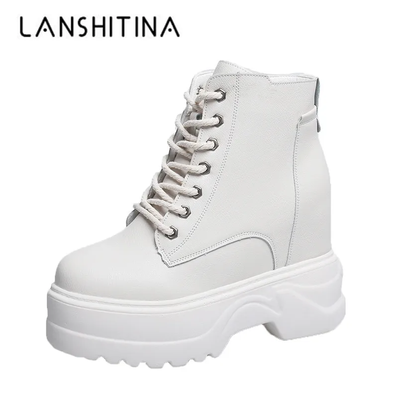 Новинка 2020 года Женские ботинки на платформе Водонепроницаемые кроссовки