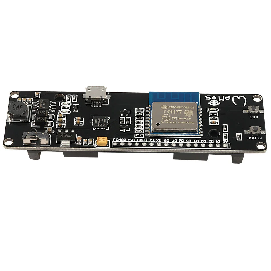 Для WeMos D1 ESP-Wroom-02 материнская плата ESP8266 Mini WiFi модуль Nodemcu 18650 для разработки