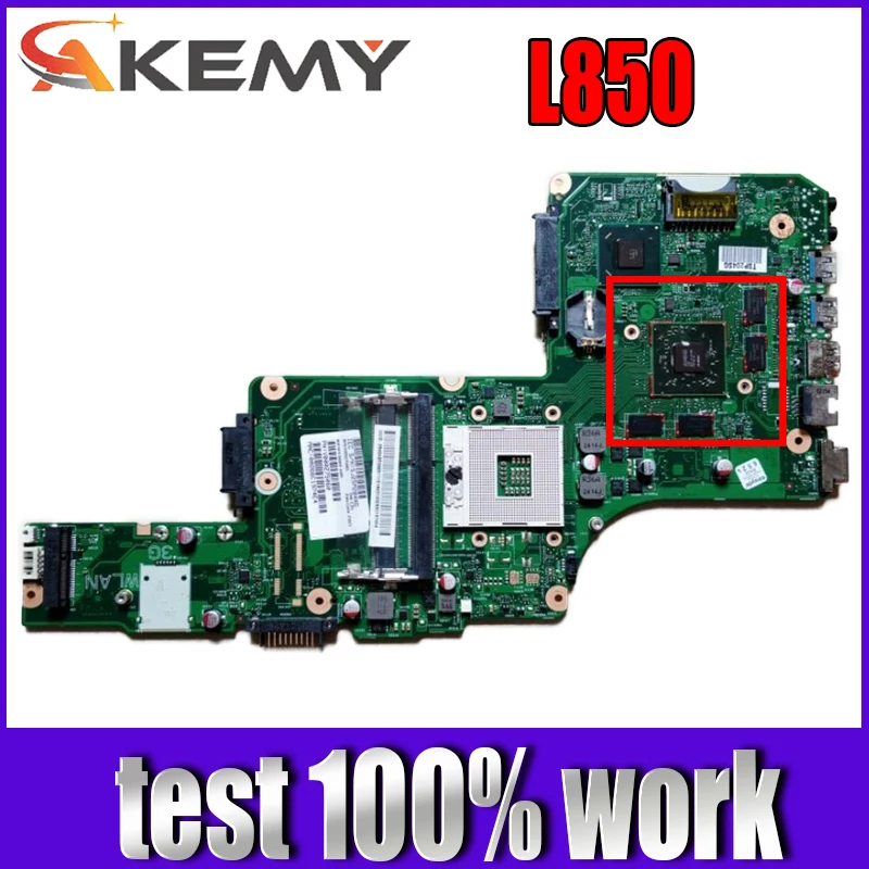 

Материнская плата AKEMY для ноутбука TOSHIBA Satellite L850 6050A2491301-MB-A02 216-0833000 SLJ8E, материнская плата, полный тест, 100% работы