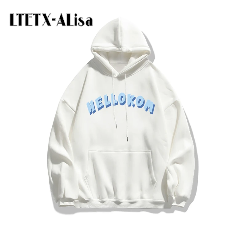 LTETX-ALisa male autumn and winter street style Oversized hoodie casual fashion thickening couple wear ins trend pullover jacket