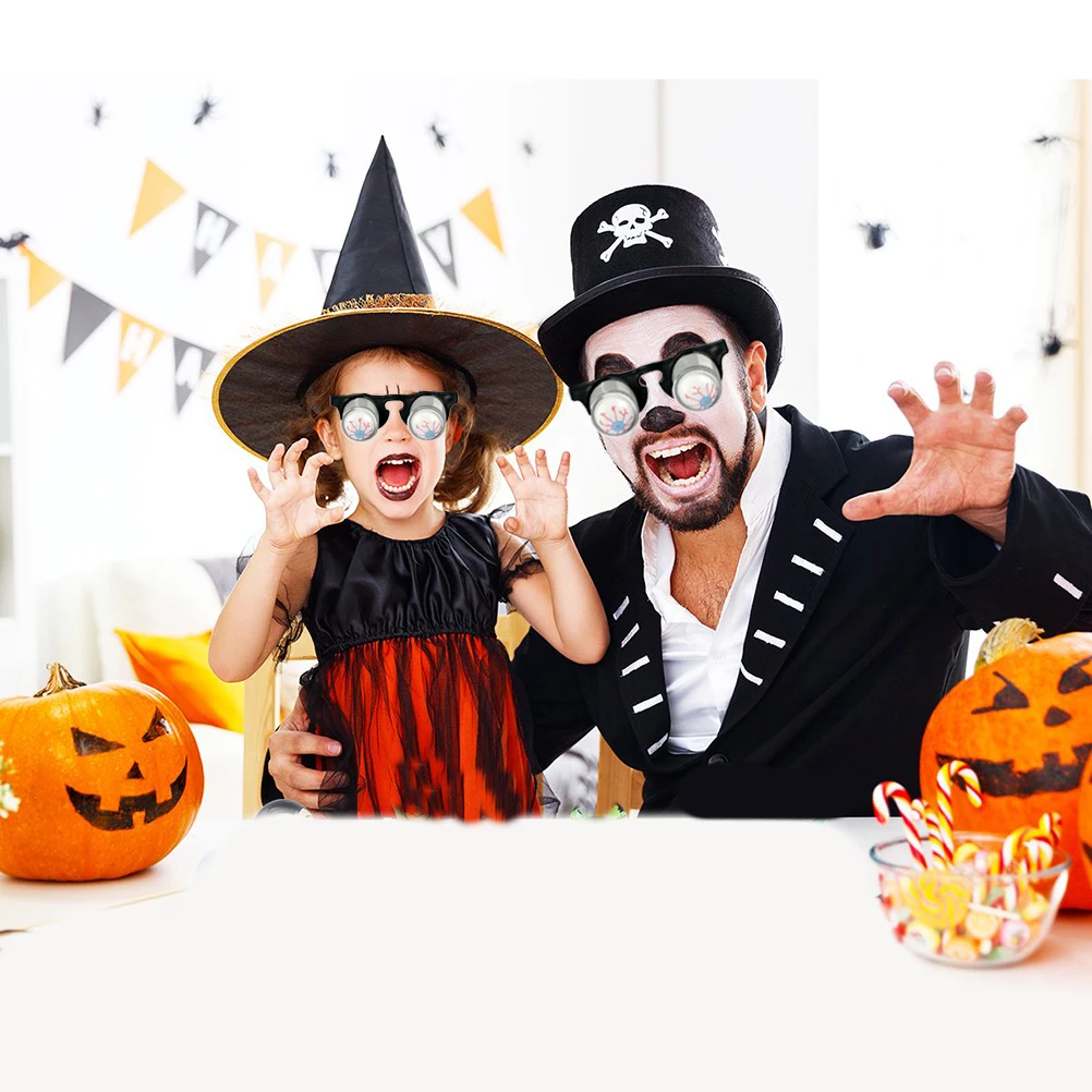 Весенние очки с ужасными глазами для падающих глаз костюмы хэллоуивечерние