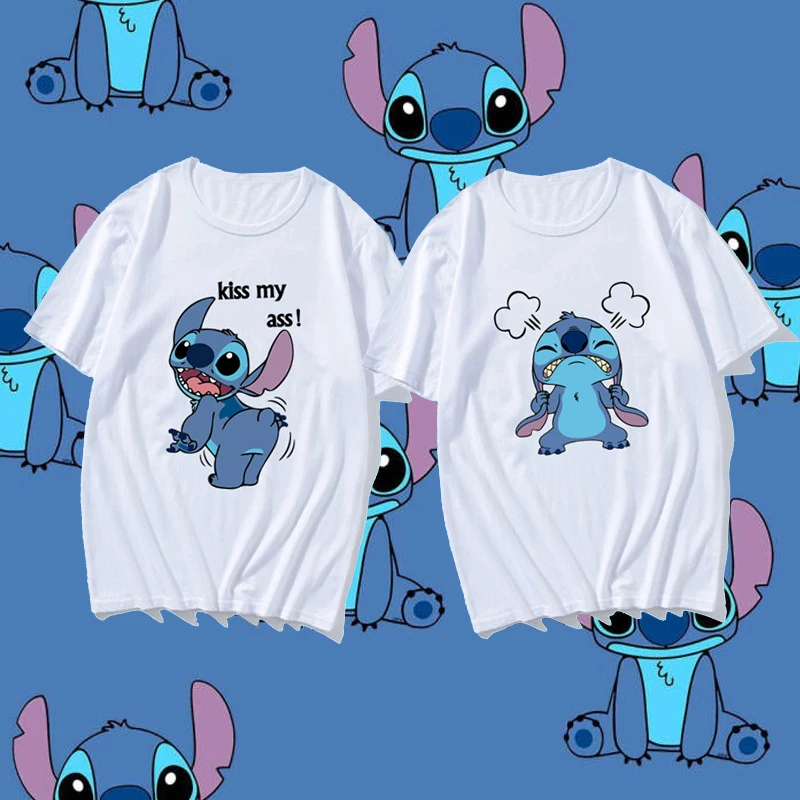 

Stich T Shirt Tops Tees Sleeve Casual Simple Stich Large Size T-shirt Gift New Popular Men Women Cute Printed Short