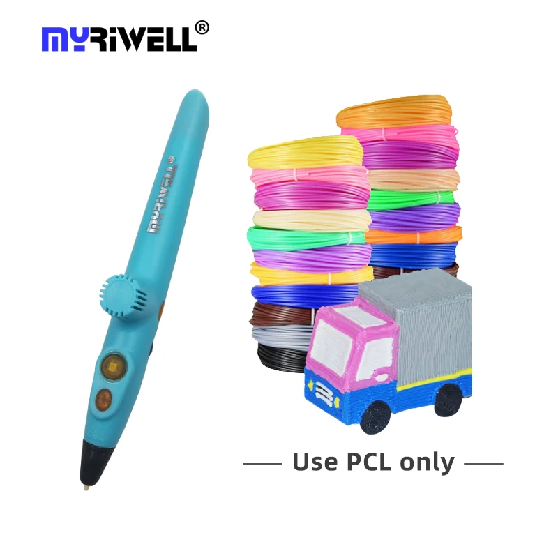 

Myriwell DIY 3D Pen USB 3D Printing Pen 1.75mm PCL Filament Professional Creativity Toy Gift For Children Kids Design RP-200A