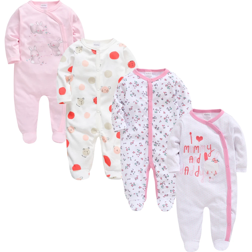 

2020 Summer Baby Girl Clothes Cotton Long Sleeve Newborn Jumpsuit One Piece Cartoon bebe Rompers Infant Autumn Pajamas Clothing