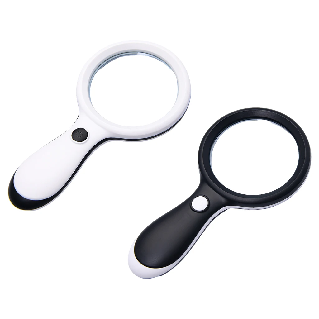 

Compact Handheld Magnifier with Light Even Light 18 LED Lights for Seniors Children Newspapers Magazines Cards Coins Reading