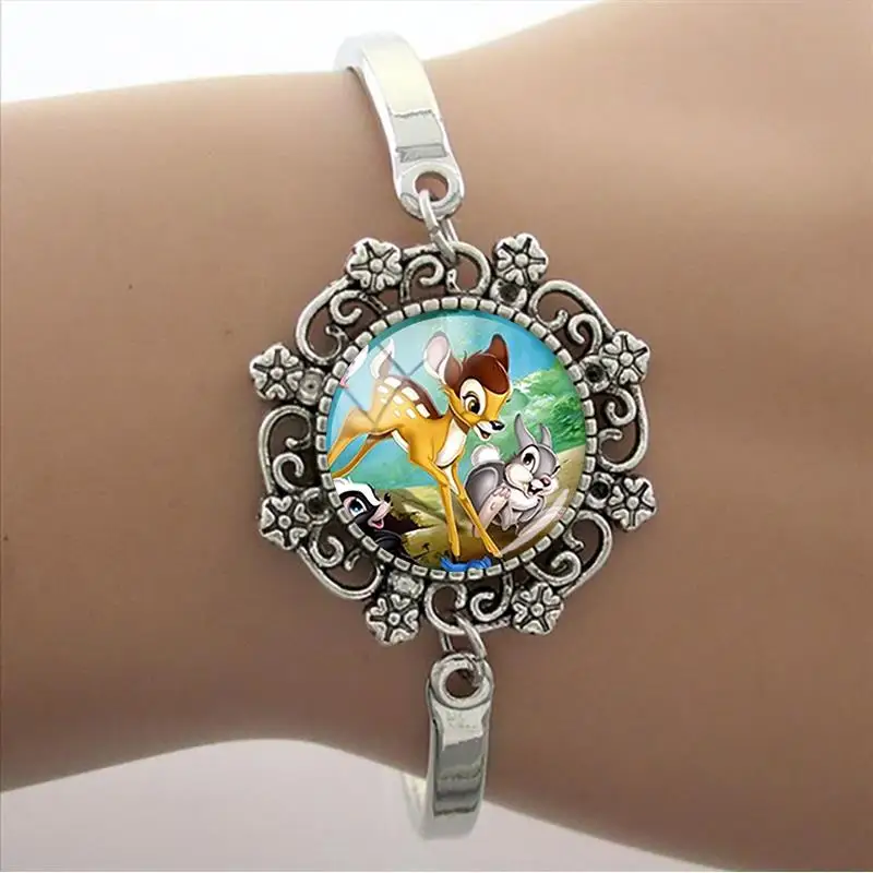 Кружевной браслет с изображением кролика Диснея оленя Бэмби классические