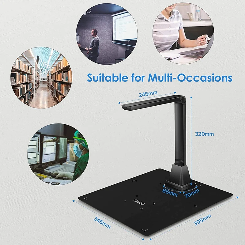 Notebook Computer Document Camera A4 Format OCR Function LED Light Suitable for Long-Distance Learning in the Classroom | Компьютеры и