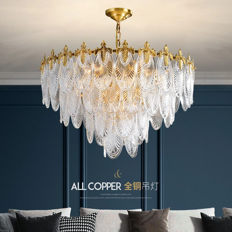 

Light luxury chandelier post-modern minimalist living room dining room bedroom lamp creative model room atmospheric lamps