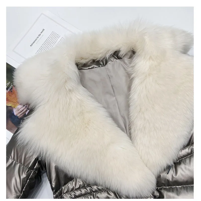 Женский Повседневный пуховик средней длины приталенный однотонный из