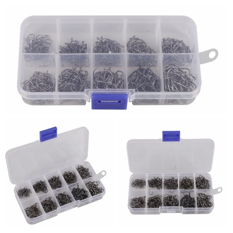 

100pcs Fishing Hooks Set Carbon Steel Single Circle Fishhook Fly Fishing Jip Barbed Carp Hooks Sea Tackle Accessories Tools