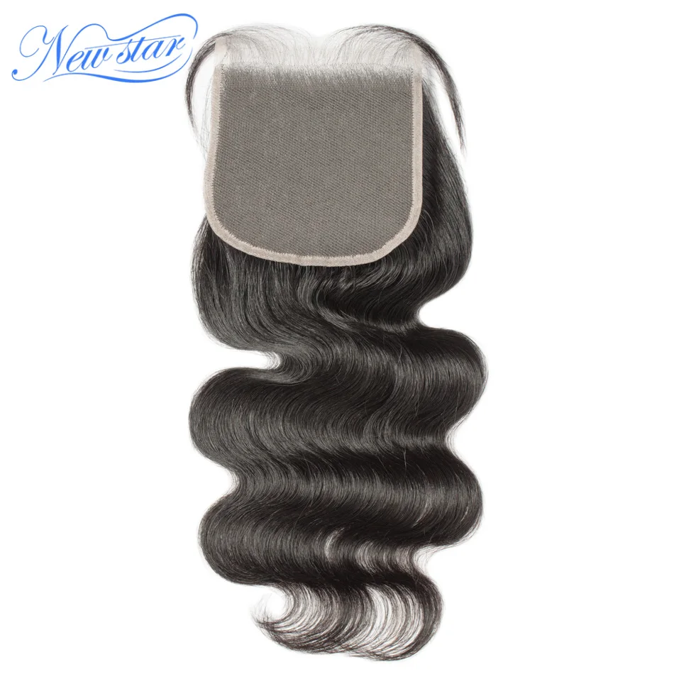 5x5 прозрачное кружевное закрытие бразильское объемное волнистое Новое Звездное