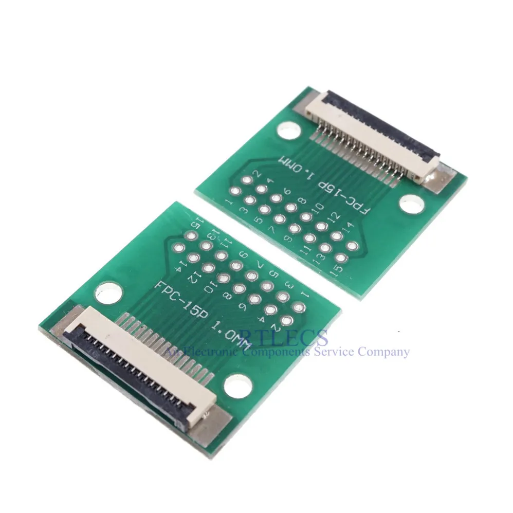 Фото 20 шт. FPC FFC 15 PIN 1,0 мм шаг разъем SMT адаптер до 2,54 мм пространство 1,00 дюймов шаг сквозное отверстие DIP PCB адаптер припой №3