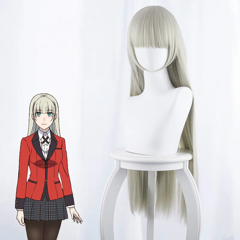 Парик для косплея Kakegurui xx Momobami riririka жаропрочные длинные прямые синтетические