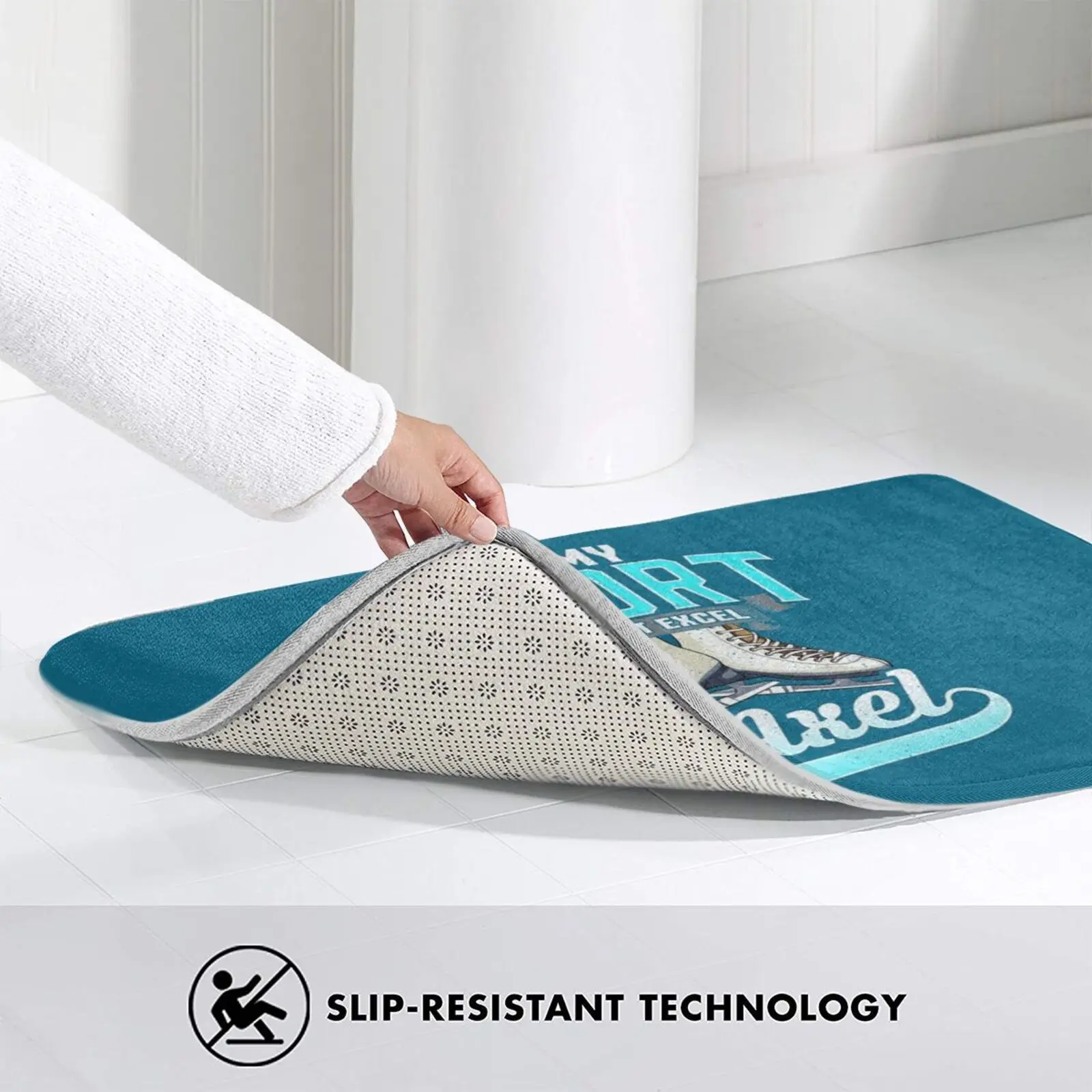 

Figure Skating : In My Sport I Don't Excel I Axel Carpet Mat Rug Cushion Soft Non - Slip Axel Loop Flip Lutz Figure