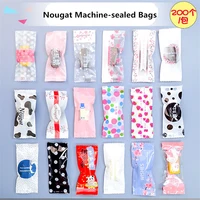200 pcslot dairy handmade diy nougat plastic food decoration packing candy wrapping bakery bags baking tool