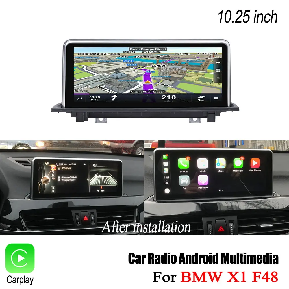 Для BMW X1 F48 2016 2017 автомобильный Android мультимедийный плеер Радио Аудио Видео Стерео