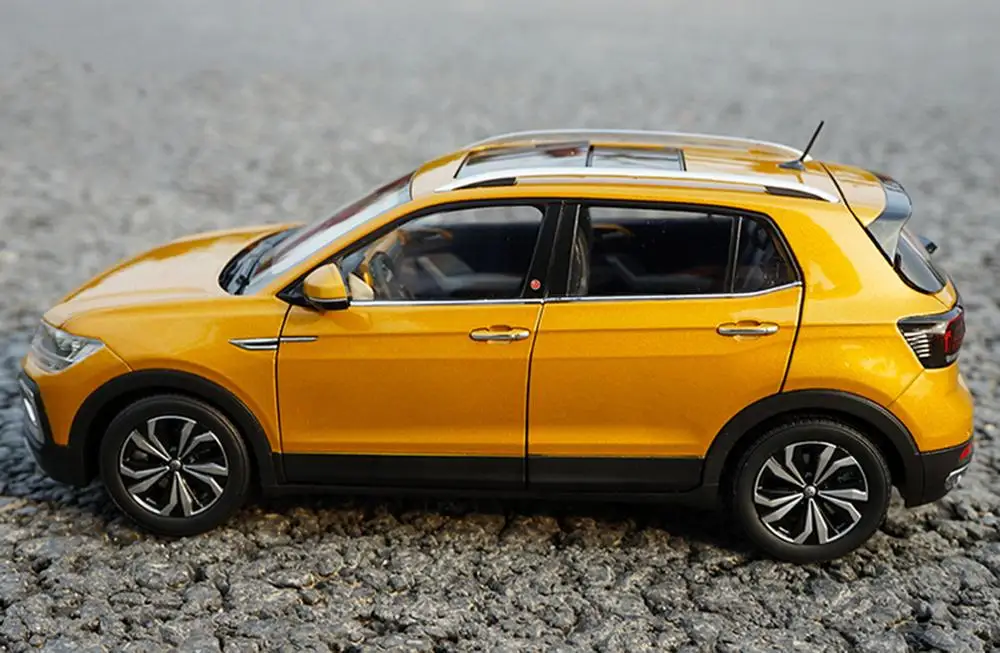 1/18 весы Фольксваген T-CROSS SUV литая модель автомобиля модельные игрушки, коллекционные