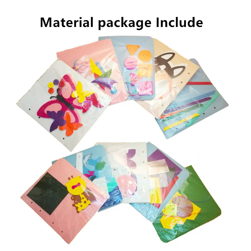 DIY наборы ремесел тихие книги забавная тема дорожного движения книга из ткани