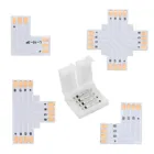 10 шт. 2pin 3pin 4pin 5pin Бесплатная пайки светодиодный разъем L  T  X Форма Угловой соединитель для светодиодный полосы светильник RGBRGBWRGBWW