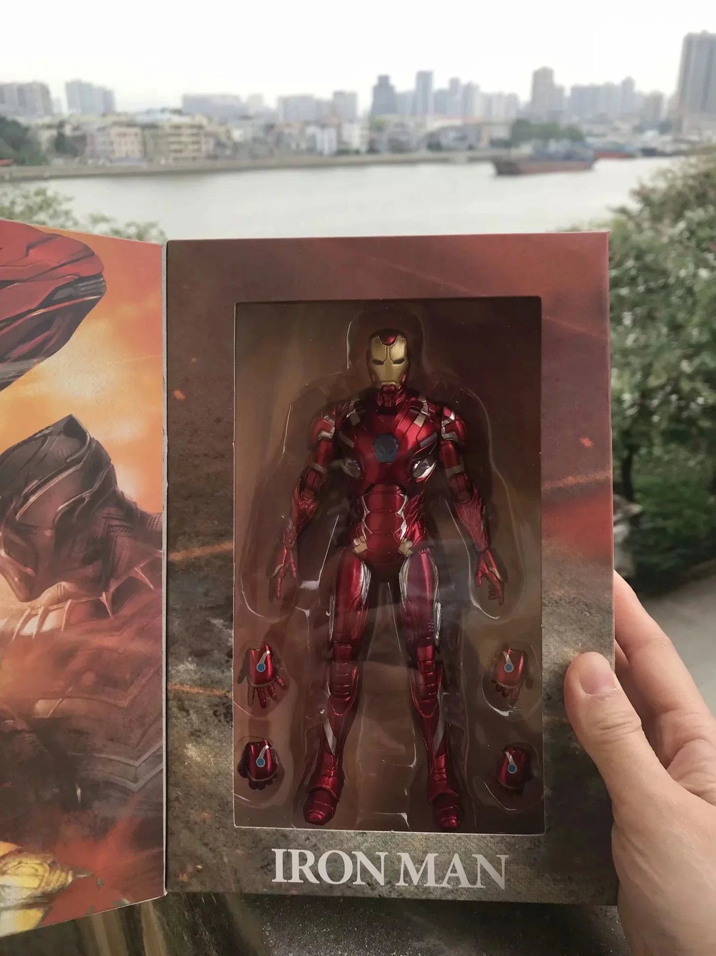 Marvel Ironman MK46 светодиодный свет 17 см фигурка игрушки|Игровые фигурки и