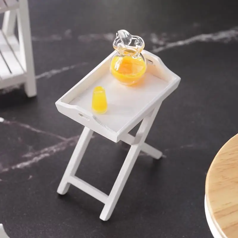 

1:12dollhouse Doll House/ob11/mini Decorative Dining Furniture [white Pallet Rack Room Shelf] F0J9