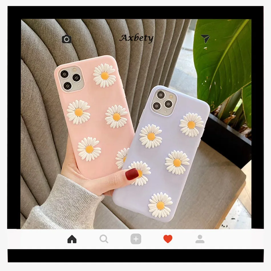 Чехол для Huawei Y9S Y6S Y7 Pro Prime Y9 2019 Модный 3D чехол с новым цветком ромашки Mate 20 30 10 Lite