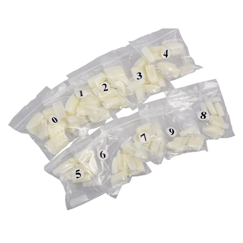 500 шт французские акриловые искусственные накладные ногти полное покрытие