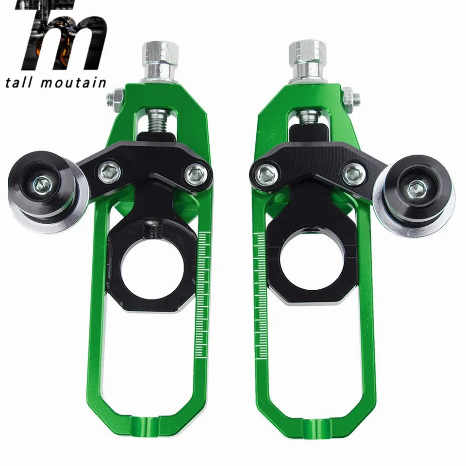 

1 pair Left & Right Motorcycle Rear Wheel Axle Chain Adjuster Tensioner Catena For KAWASAKI ZX-10R ZX10R ZX 10R 2009 2010