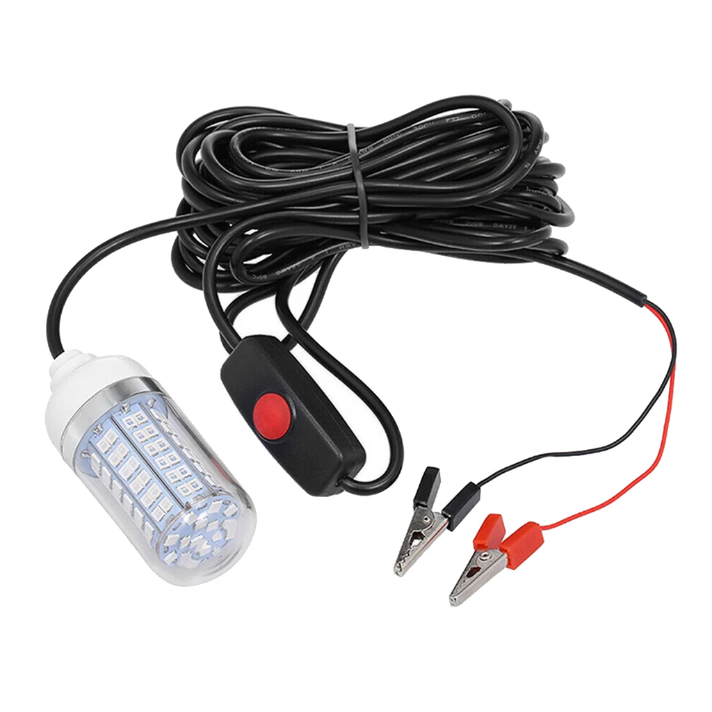 

Fishing Lights 12V LED 15W Green Lighting IP68 Waterproof Underwater Gathering Lights Attract Prawns Squid Krill Lamps