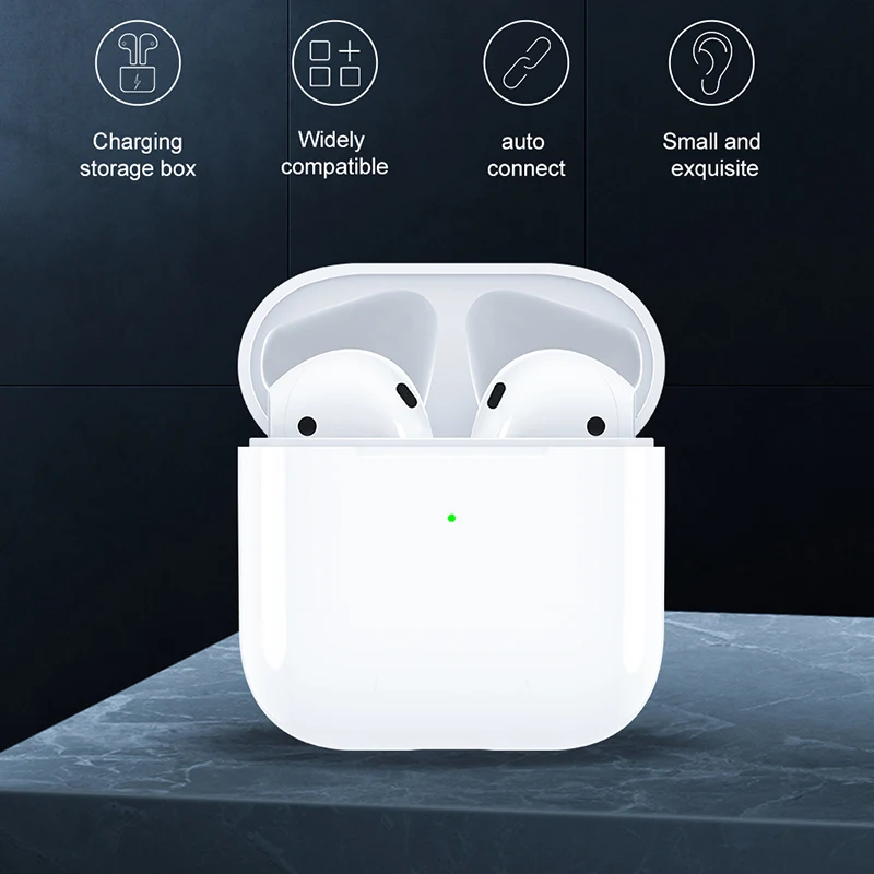 

New TWS Pro 4 Bluetooth 5.0 Wireless Headphones TWS Earburds Sports in-Ear Stereo Wireless Earphone Headset 4 Generation Pro4