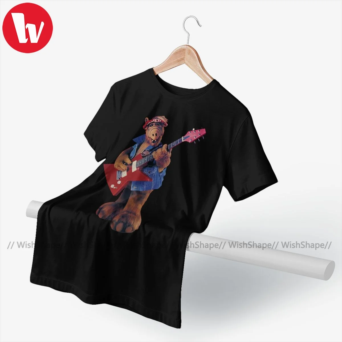 Повседневная футболка Alf из 100 хлопка с коротким рукавом Мультяшные футболки