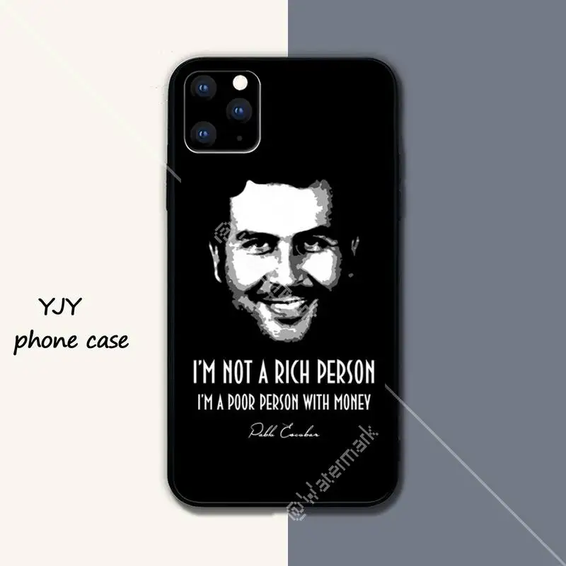 

Narcos TV series Pablo escobar Novelty Silicone phone cover case for iphone se 2020 6 6s 7 8 plus x xs max xr 11 12 pro max