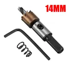 12141618mm HSS Tipped Drill Bit Saw Metal Wood Drilling Hole Cut Tool for Wood Metal Cutting Drill Bit