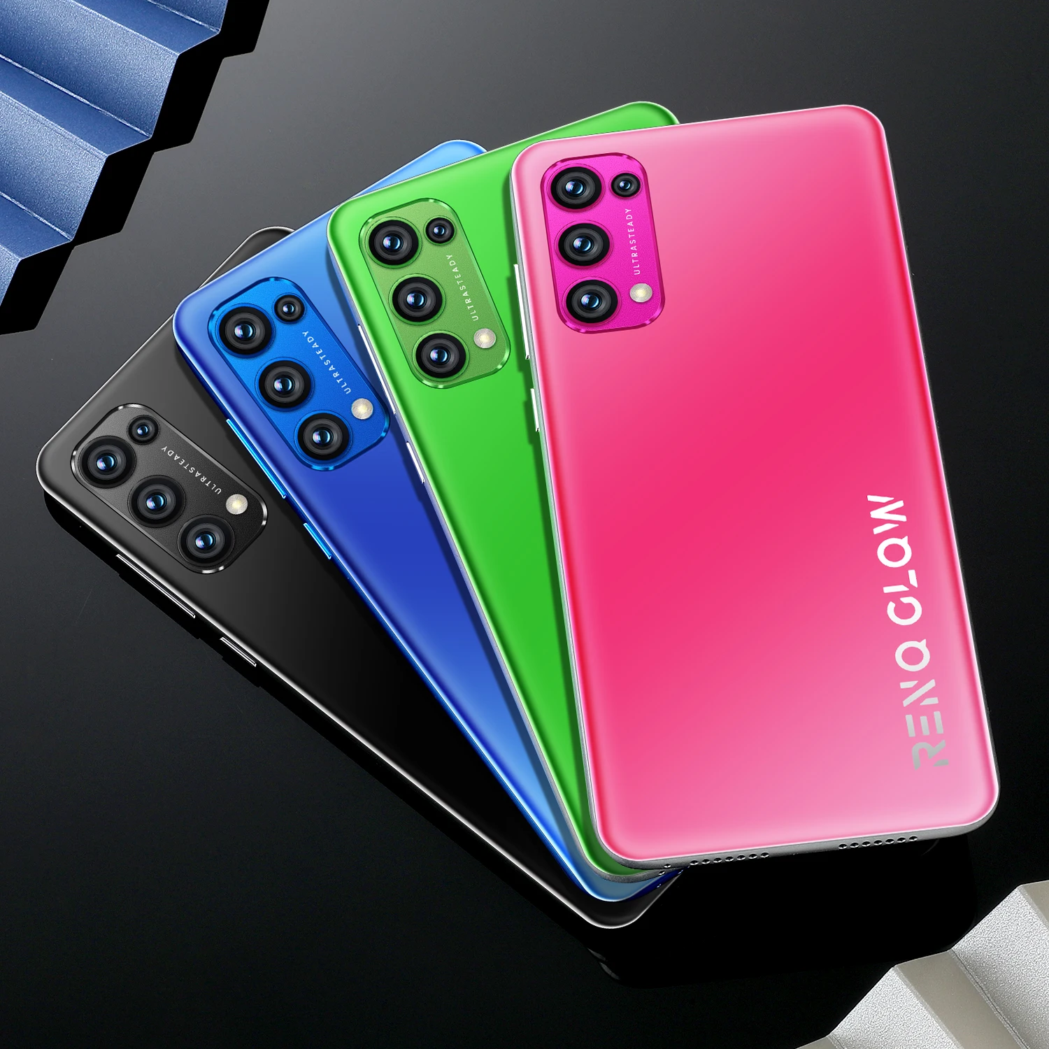 

New Arrival Reno6 Pro Mobile Phone 10 Core 8+256GB Smartphone Dual SIM 6800Ah Battery Cell Phone 32 Million HD Rear Camera Galxy