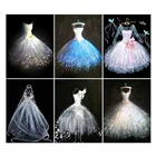 Картина из страз YI Bright 5D, свадебное платье, полноразмернаякруглая вышивка из страз стразы, мозаика, вышивка крестиком, домашний декор