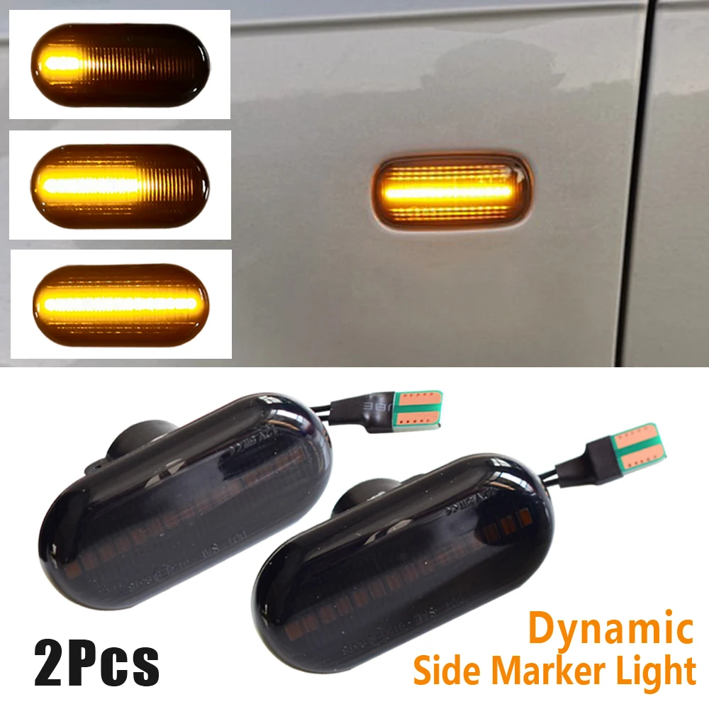 

Светодиодный указатель поворота для Renault Clio 1, 2, KANGOO ESPACE, MEGANE, Teddy, Nissan, Opel Smart, для двух динамических светодиодов