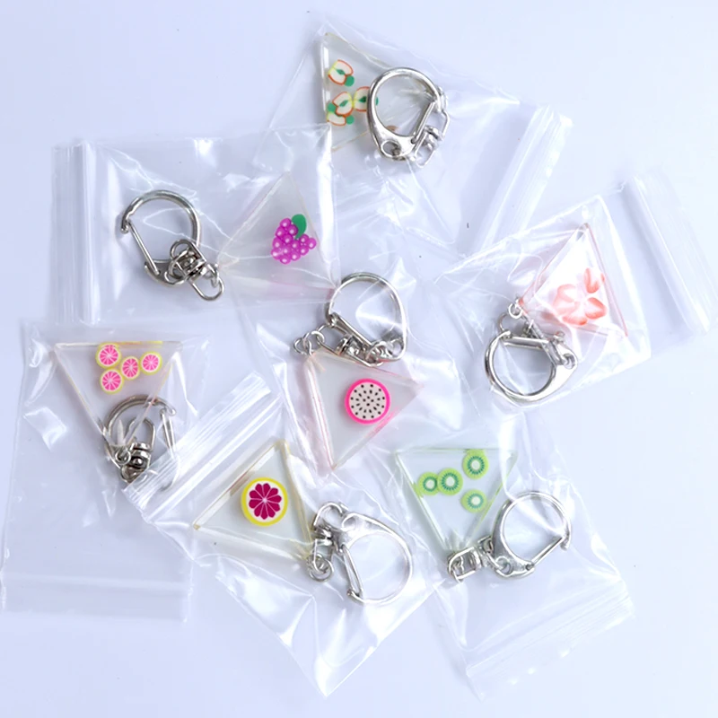 Брелок для ключей с фруктовым рисунком питайя грейпфрут яблоко искусство киви