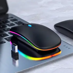 2.4G Wireless Bluetooth LED Mice USB Ergonomic Gaming Mouse for Laptop
Computer Wireless Mouse Rechargeable Ergonomic Silent