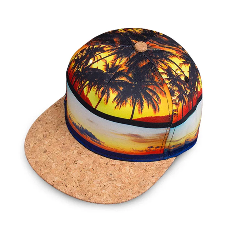 High Quality 3D Print Baseball Cap Men Women Hip Hop Snapback Flat Brim Bone Adjustable Unisex Casual Beach Caps Gorras | Аксессуары для