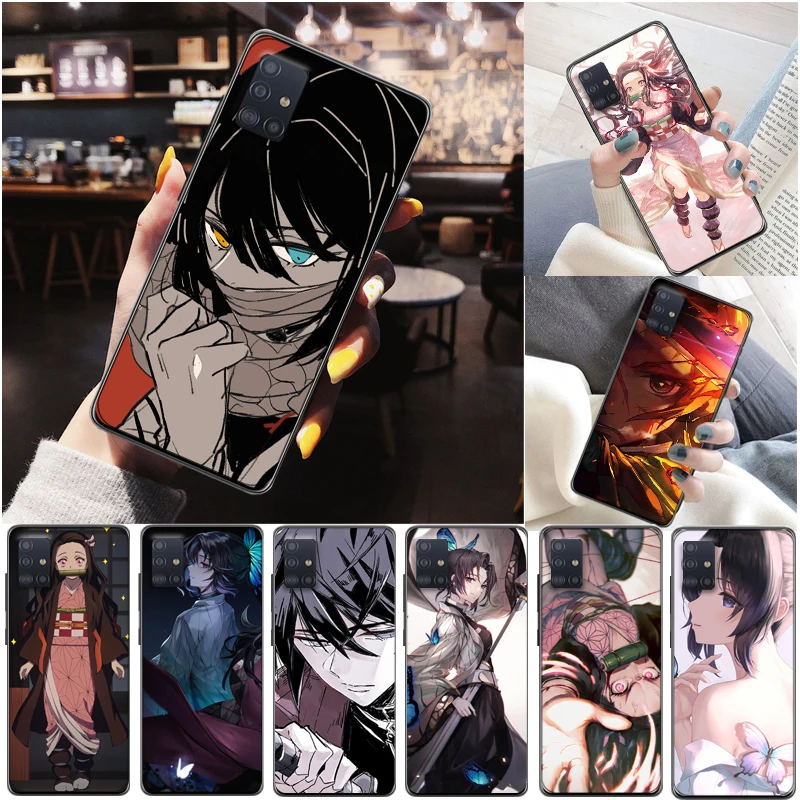

Demon Slayer Kamado Tanjirou Kamado Nezuko Agatsuma Zenitsu Kimetsu No Yaiba Phone Case For Samsung Galaxy A51 A71 4G 5G