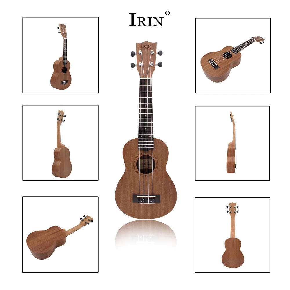 Укулеле из красного дерева 21 дюйм сопрано с сумкой для переноски|Укулеле| |