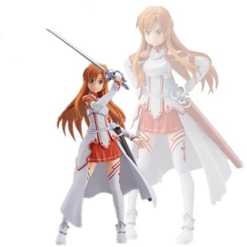 Hot Action 15cm Anime Sword Art Online Asuna SAO Figure PVC 6" Collection Hobby Movable Movie Model Doll Best Gift Cosplay Toy - Color: without box