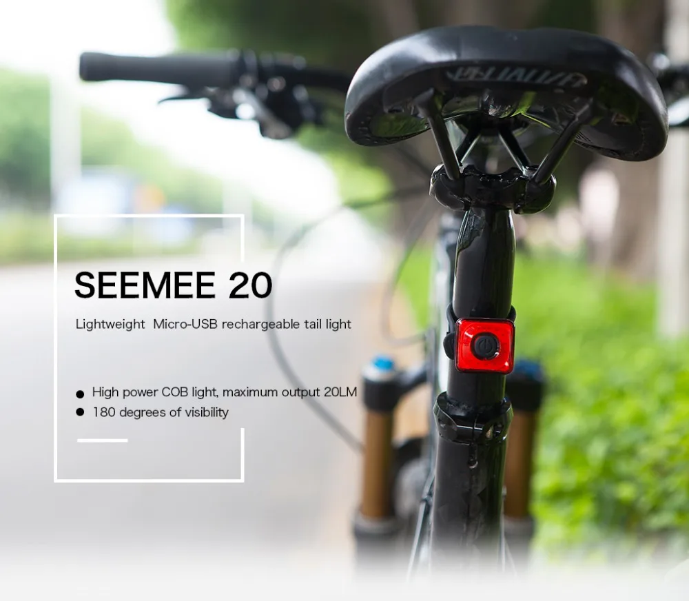 Magicshine SEEMEE велосипедный стоп-датчик безопасный задний велосипедный смарт-задние легкие велосипедные USB зарядка MTB Водонепроницаемая вспышка