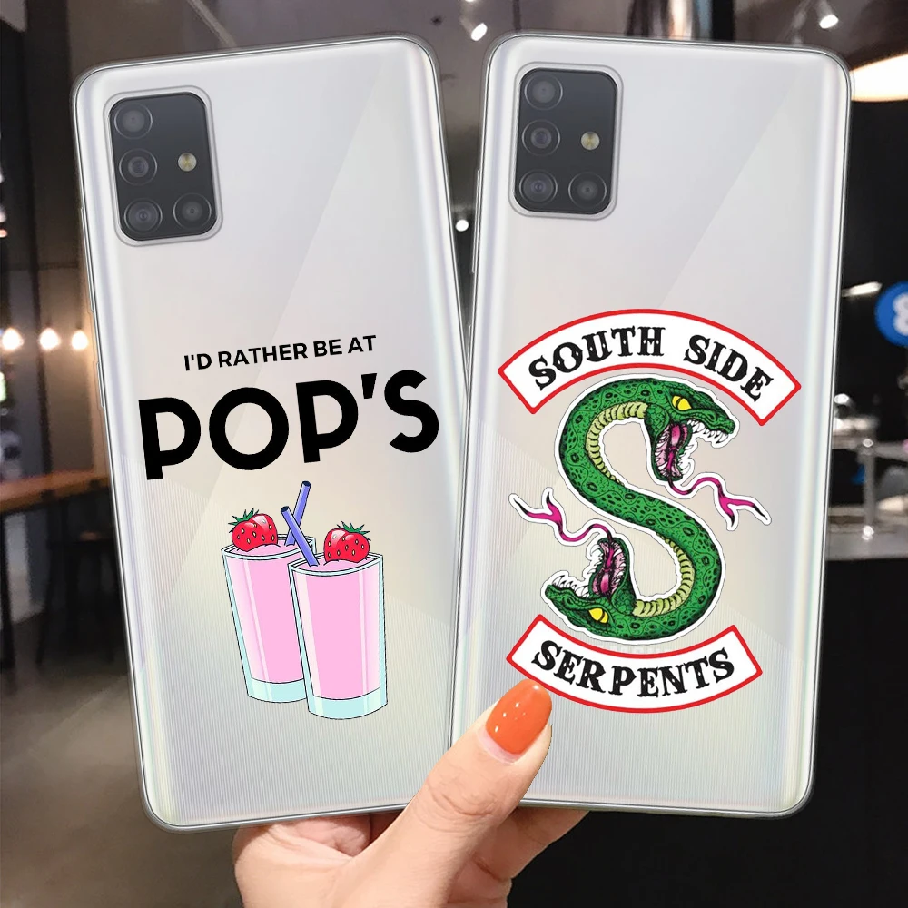 Чехол-накладка для Samsung S20 Ultra Plus A51 A71 Note 10 Pro Lite американский ТВ ревердейл Jughead Jones