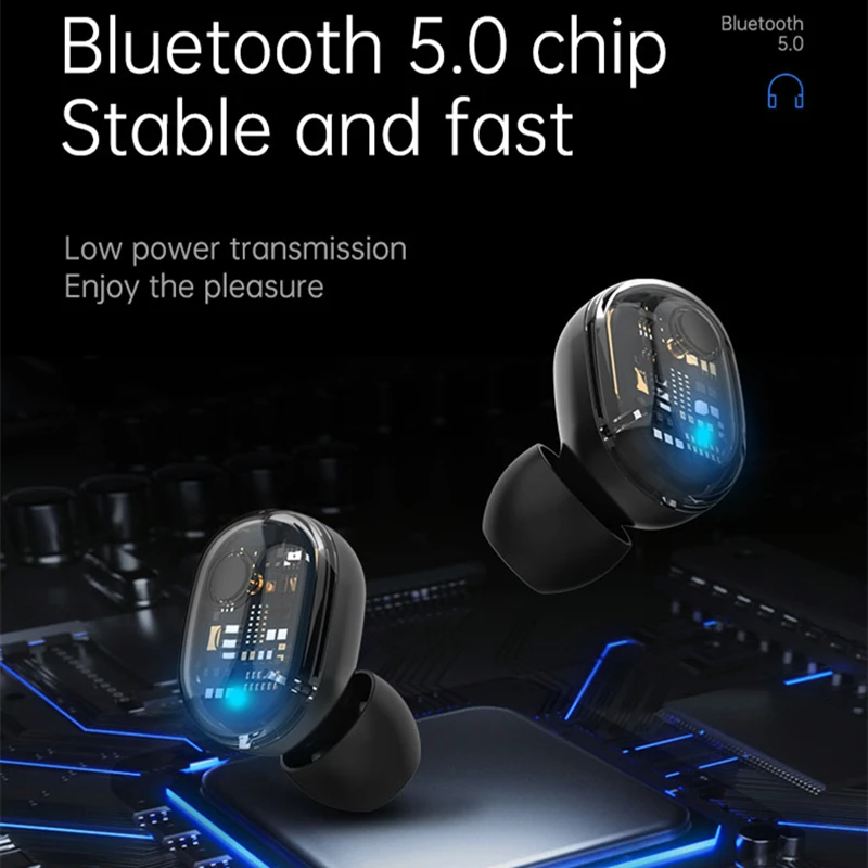 TWS Беспроводная bluetooth-гарнитура с сенсорным управлением мини беспроводные