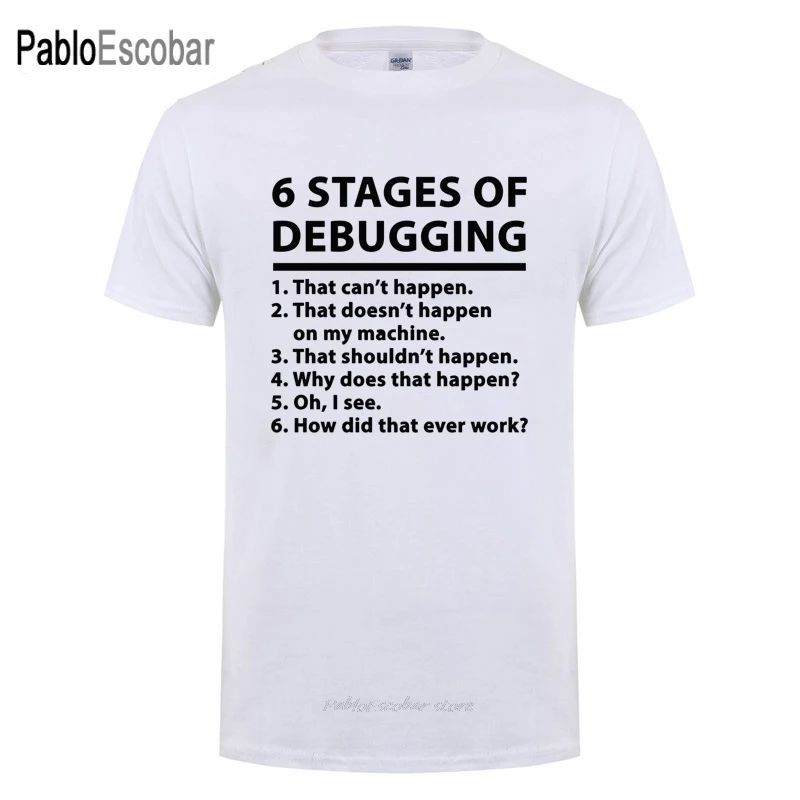 6 этапов отладки печатных футболок для мужчин и женщин хлопок короткий рукав