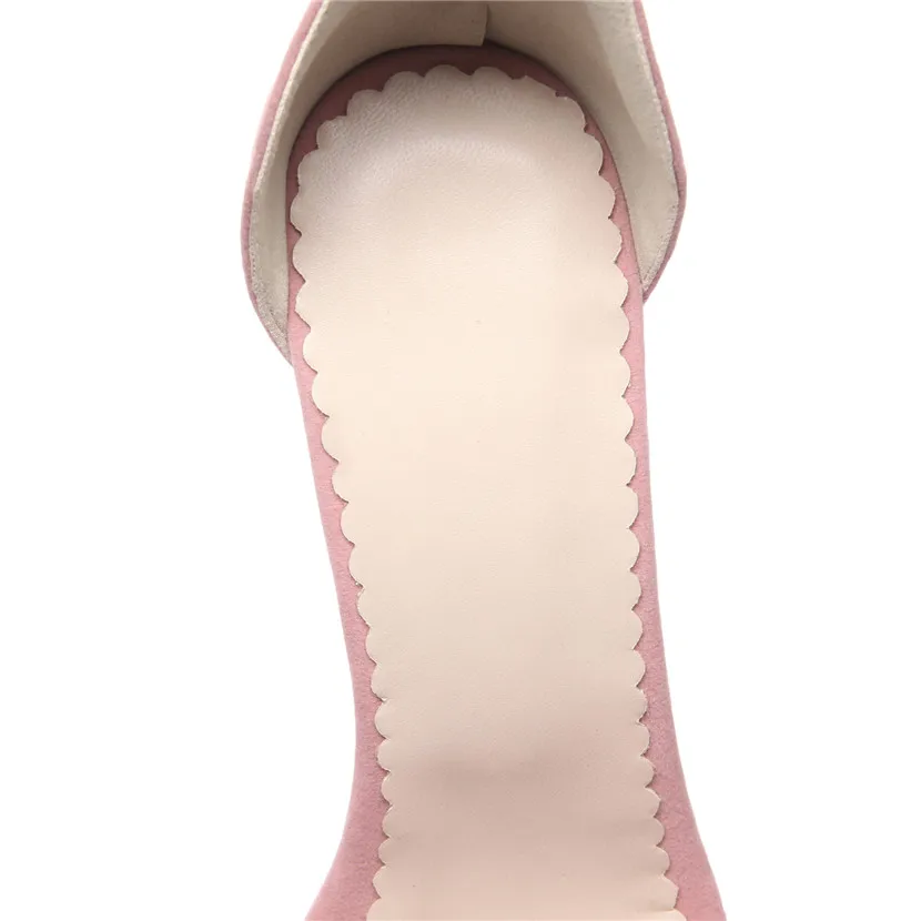 Большие размеры Пикантные женские босоножки на очень высоком тонком каблуке 10 см